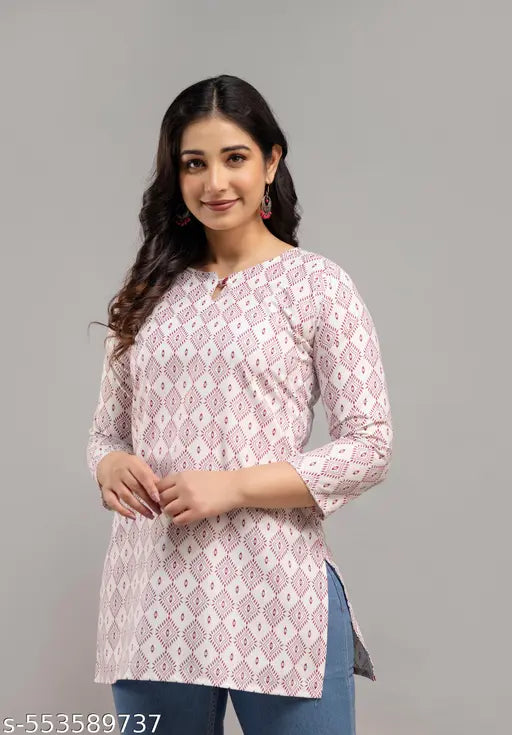 Print Kurti Combo !!Short Kurti Combo For Women!!Cotton Kurti For Women!!Floral Cotton Kurti For Women