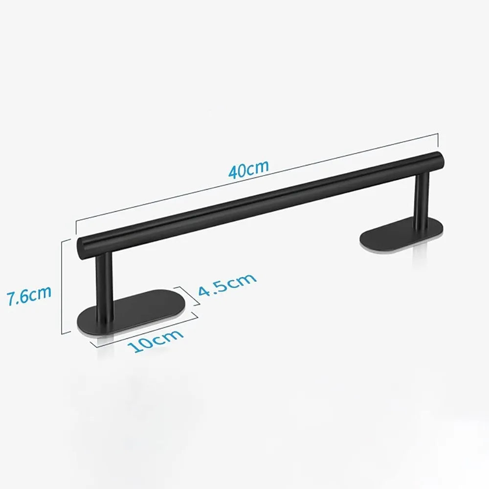 JIALTO 16 Inch Self Adhesive Stainless Steel Towel Bar/Towel Hanger for Bathroom/Wall Mounted Bathroom Towel Holder/Towel Rack for Bathroom/Hand Towel Stand for Kitchen and Washroom