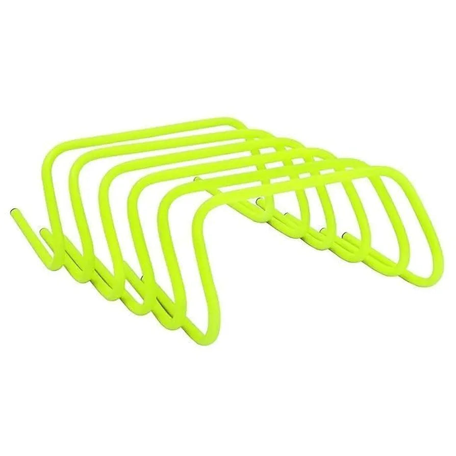 CABRIO Speed Training and Practice Hurdle Track and Fields 6 inch for Unisex Adult Yellow Color Pack of