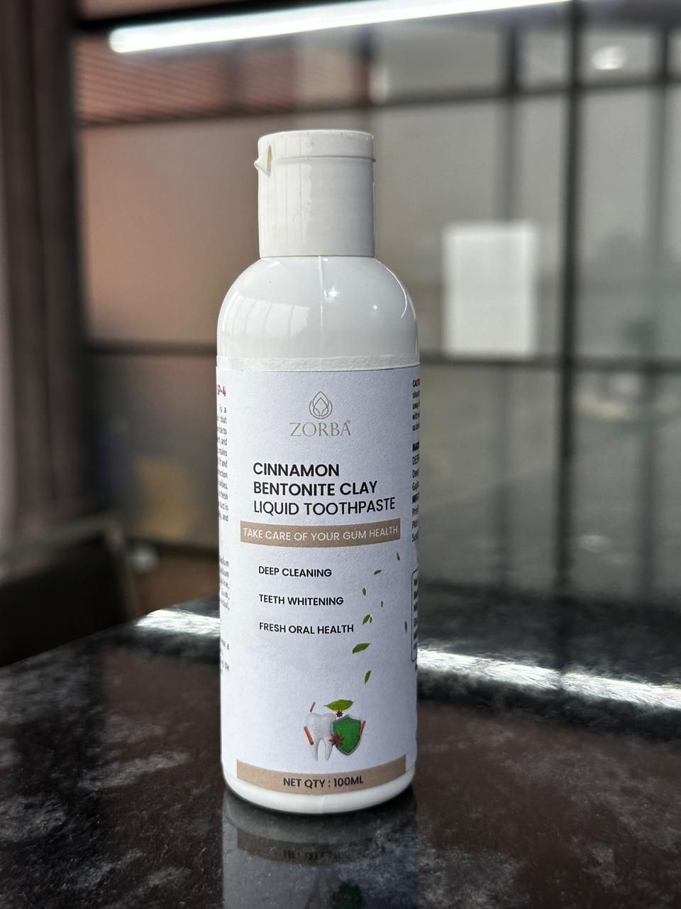 Cinnamon Bentonite Clay Liquid Toothpaste 100 ml Pack of 1