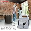 Anchor by Panasonic 6A 2 Pin Flex Box with Indicator & Handle | 8 Mtr Extension Flex Box for Home, Office (5219)