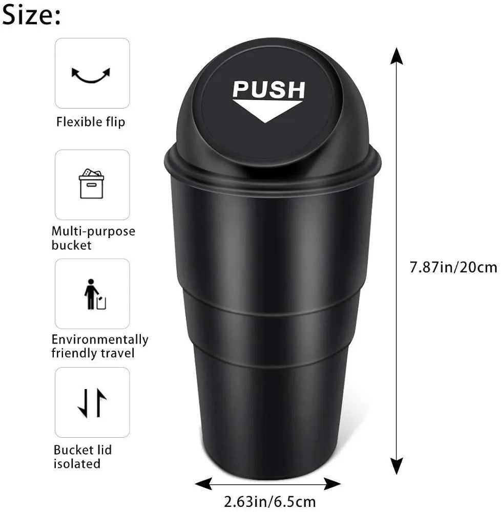 RADIANT Car Dustbin | Dustbin For Car |Trash Bin | Car Bin Mini | Portable Trash Can, Home, Office