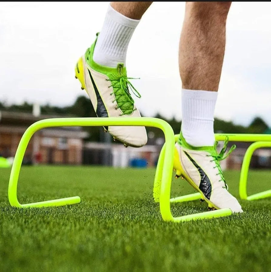 CABRIO Speed Training and Practice Hurdle Track and Fields 6 inch for Unisex Adult Yellow Color Pack of