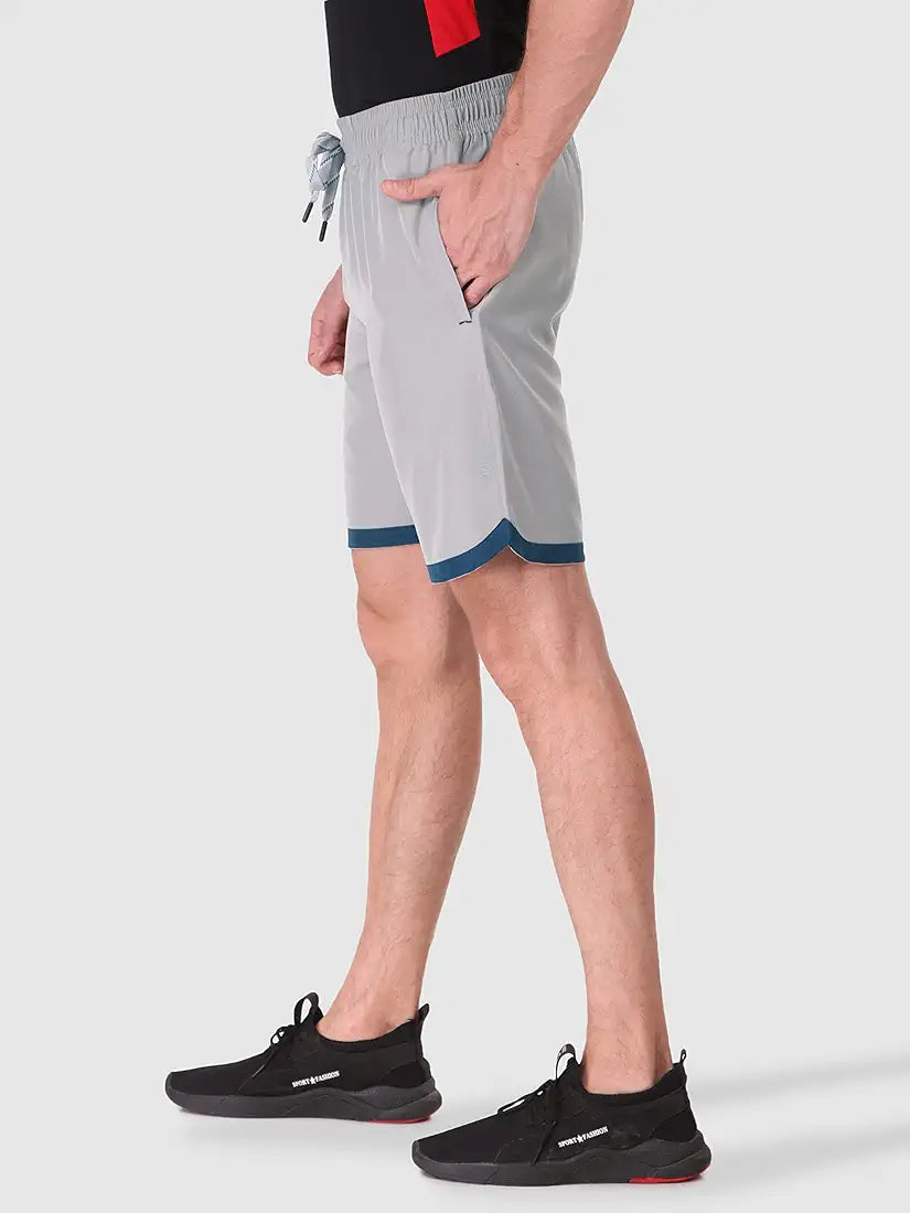 FITINC N.S Lycra Shorts for Men with Zipper Pockets & Knee Design