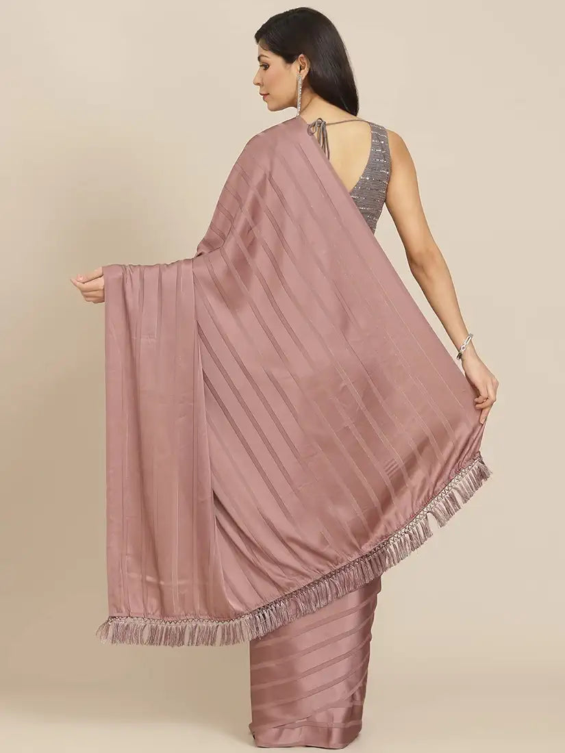 Womanista Women's Satin Sarees
