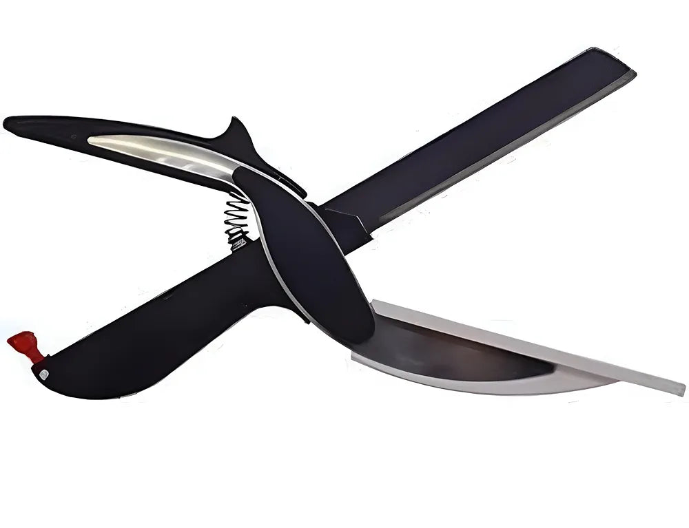 ARR 2-in-1 Kitchen Scissors with Built-in Cutting Board | Stainless Steel Food Chopper & Vegetable Cutter | Multi-Purpose Kitchen Tool