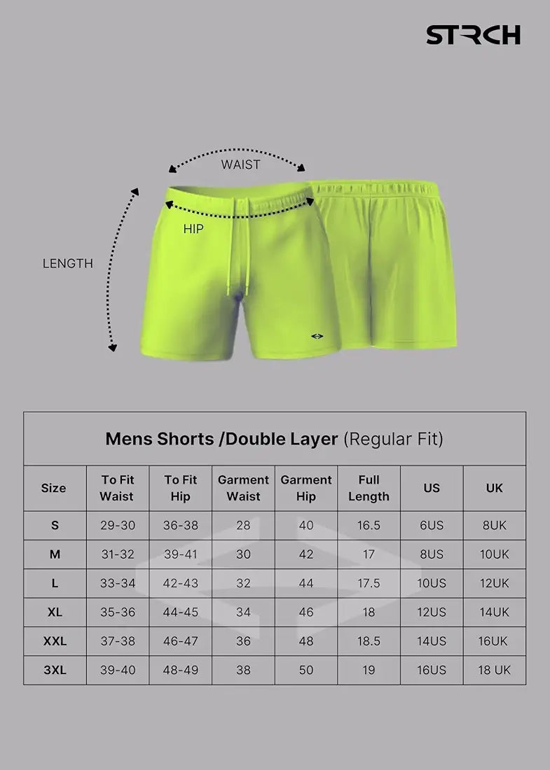 STRCH Men's Engineered Nylon Training Shorts – Lightweight, Quick-Dry, Breathable Activewear with Stretch Waistband & Side Snap Buttons – Ideal for Gym, Running, Sports & Everyday Wear