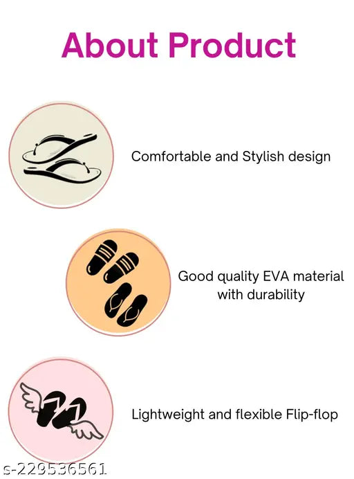 Two Soft Stylish Women Slippers Lightweight Comfort Fancy Trending Latest Flip Flops Slippers, For Ladies and Girls