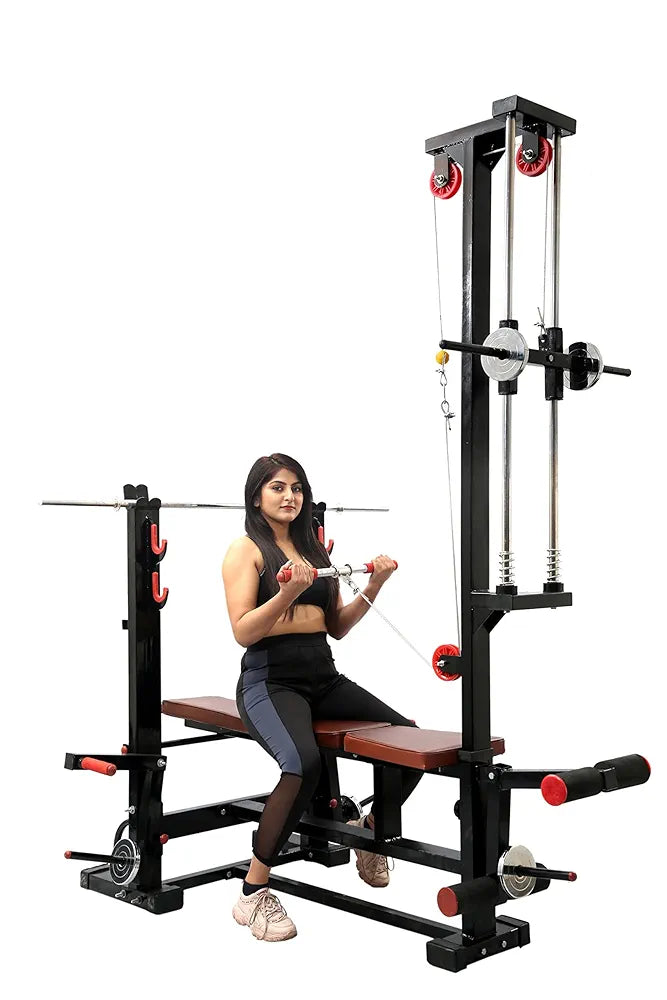 ALLFIT Fitness 20 in 1 BENCHE for Home Gym All in 1(4X2 Heavy Iron Pipe=Weights Capacity=300 Plus