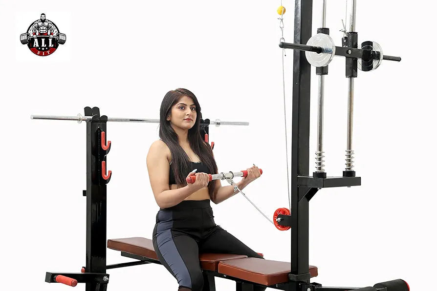 ALLFIT Fitness 20 in 1 BENCHE for Home Gym All in 1(4X2 Heavy Iron Pipe=Weights Capacity=300 Plus