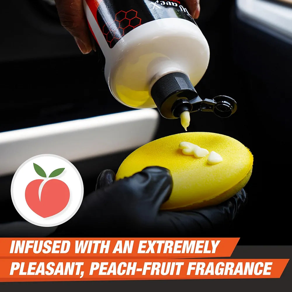 Wavex Dashboard Polish and Leather Conditioner + Protectant Car Dashboard Polish | Car Polish for Interior Plastic, Leather, Vinyl & Rubber | Dashboard Polish that Protects, Shines & Conditions