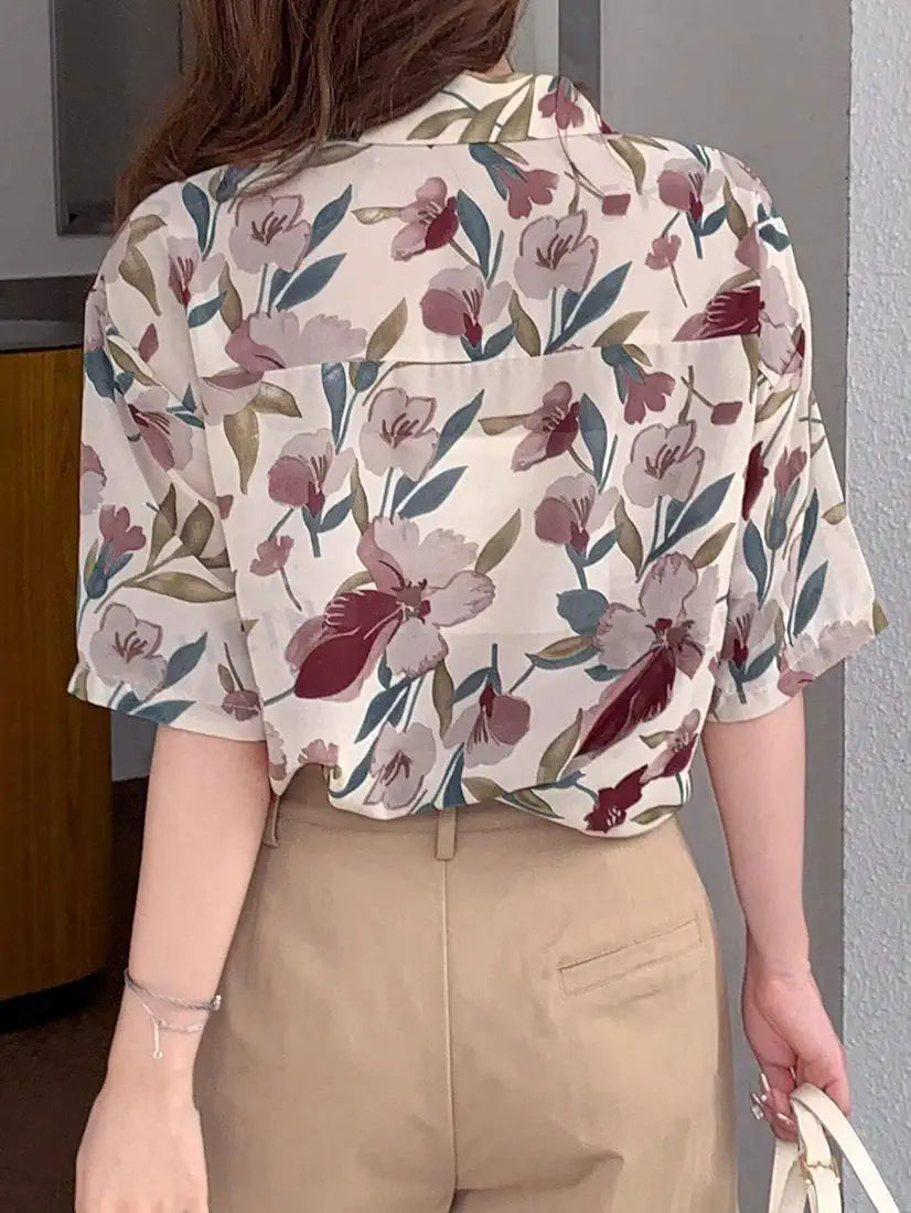 Leriya Fashion Oversized Shirt for Women – Korean Casual Short Sleeve Loose Fit Top | Plus Size Summer Wear for Girls & Women