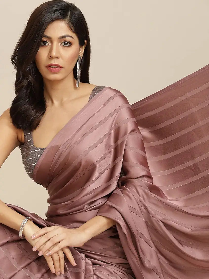 Womanista Women's Satin Sarees