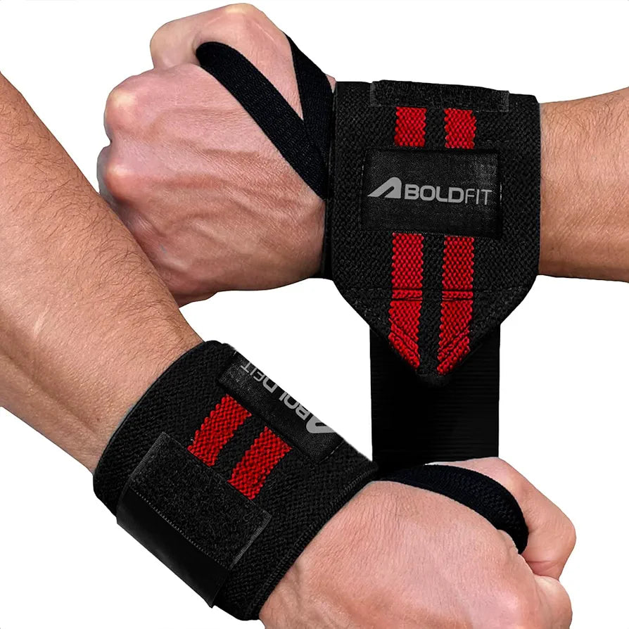 Boldfit Cotton Wrist Band for Men & Women, Wrist Supporter for Gym Wrist Wrap/Straps Gym Accessories for Men for Hand Grip & Wrist Support While Workout