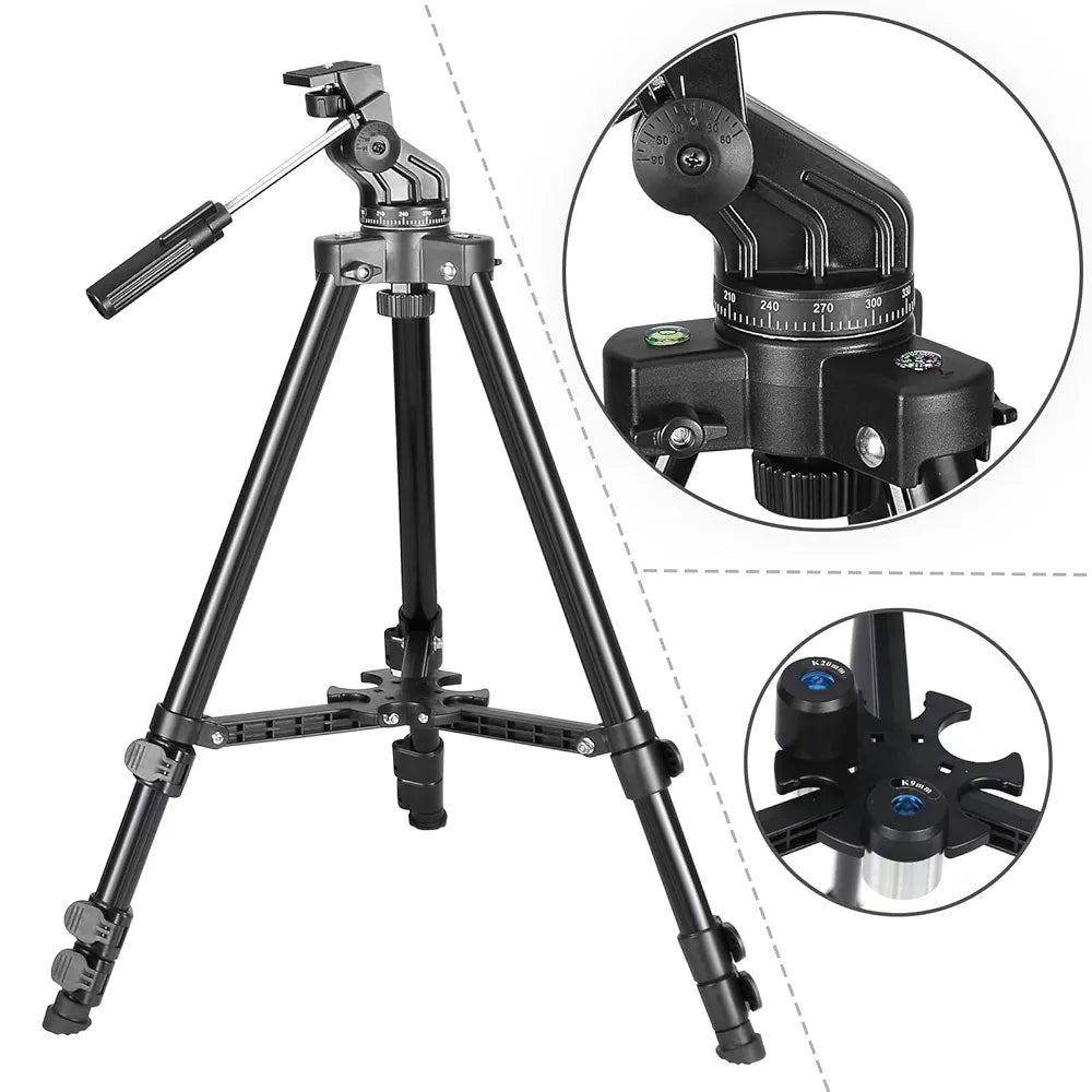 EACONN Telescopes for Adults Astronomy, 80mm Aperture 600mm Refractor Telescope for Beginners, Compact and Portable Travel Telescopio with Backpack