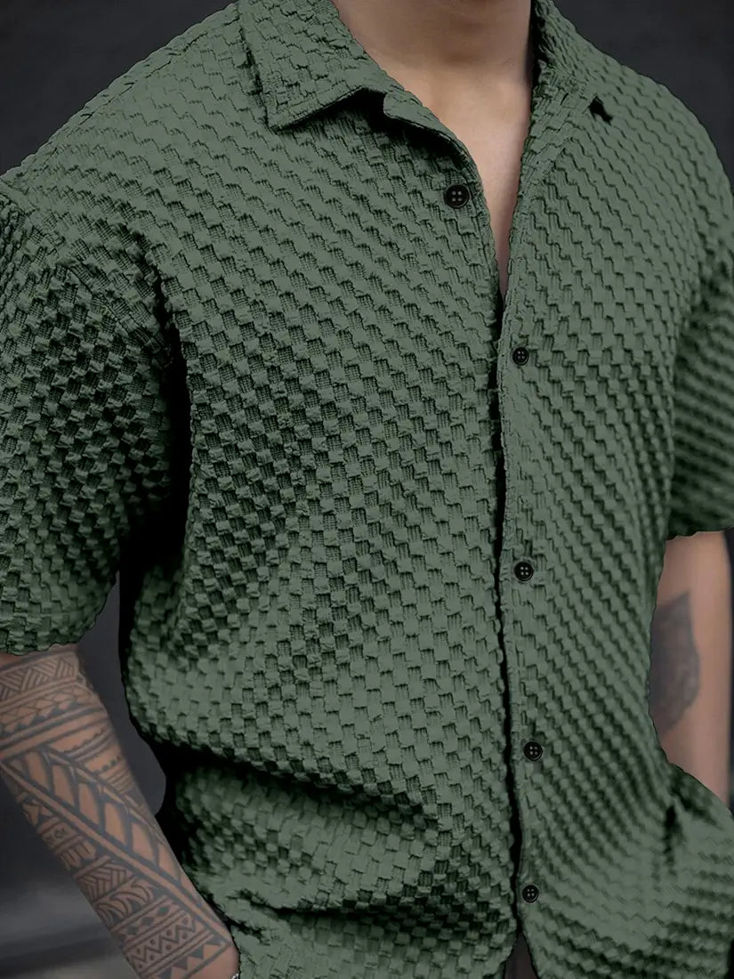 NexaFlair Shirt for Men | Mens Casual Shirt | Men Stylish Shirt | Men Polycotton Shirt | Men's Regular Fit | Men Formal Shirt | Men's Hlaf Sleeve Shirt