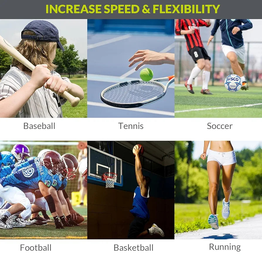 GISCO Speed and Agility Soccer Training Kit, Including 6" Hurdles - 6Pcs + 4 M Agility Ladder with Bag- 1 Piece + 6" Marker Cone - 6 Pcs + Kit Bag