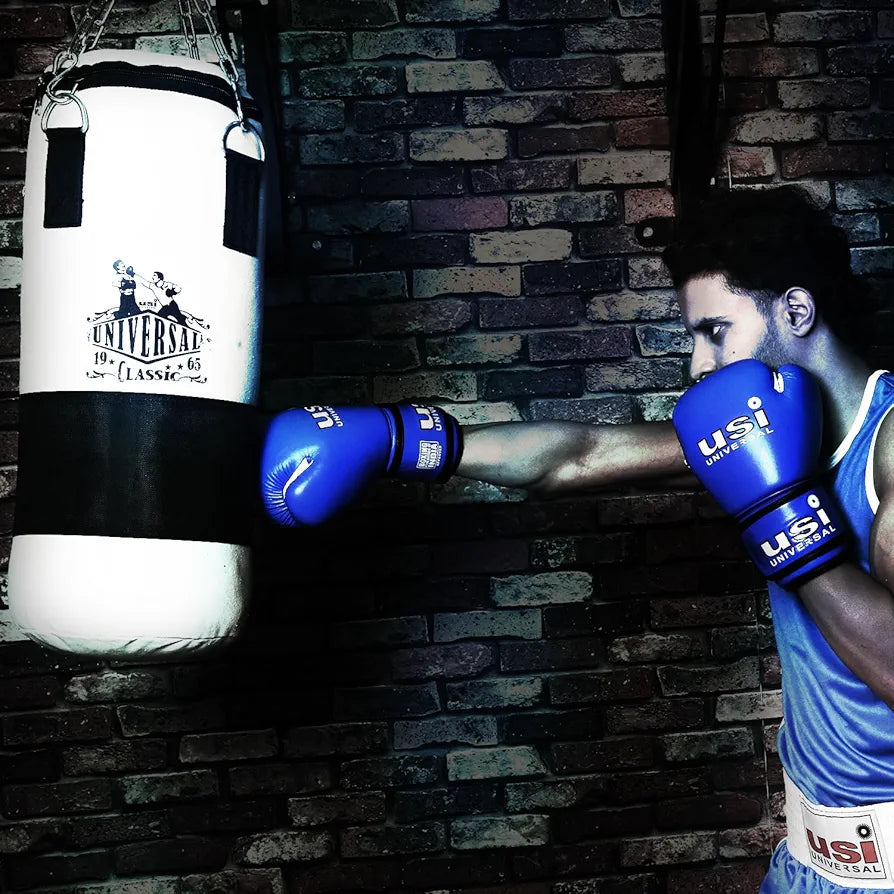 USI UNIVERSAL THE UNBEATABLE Boxing Punching Bag, 626C Classic Tough Canvas 4 Feet Un-Filled Boxing Bag, Punching Bag Without Chain for Kickboxing, Heavy 20oz Canvas Material, Reinforced Hitting Area