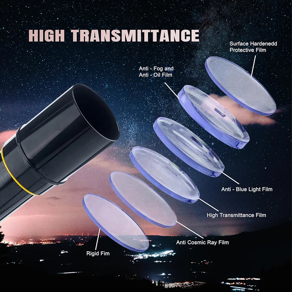 Zhizuka ZH400 Telescope 50mm Aperture 400mm Refractor with Phone Mount and Long Portable Tripod Stand Astronomical Refracting Scope for Kids Beginners and Adults with Phone Adapter