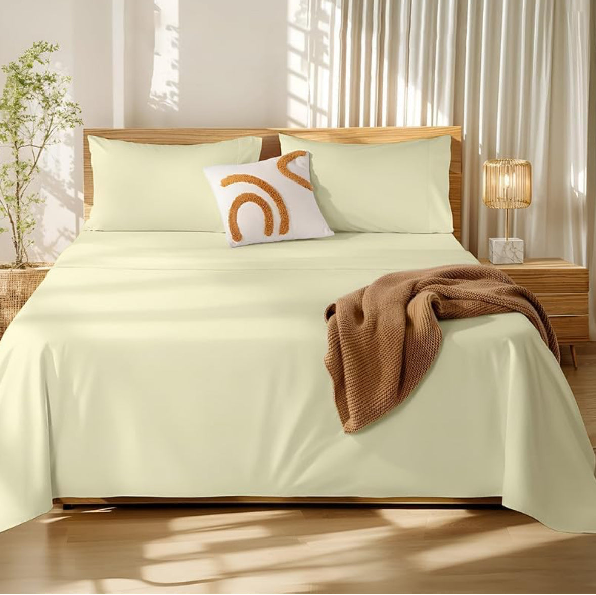 Microfiber Double Bed Sheet - Solid Color, Ultra-Soft Bedsheet for Bedroom, Lightweight Plain Bedsheet for Double Bed 90x100 Inch, Dark Grey