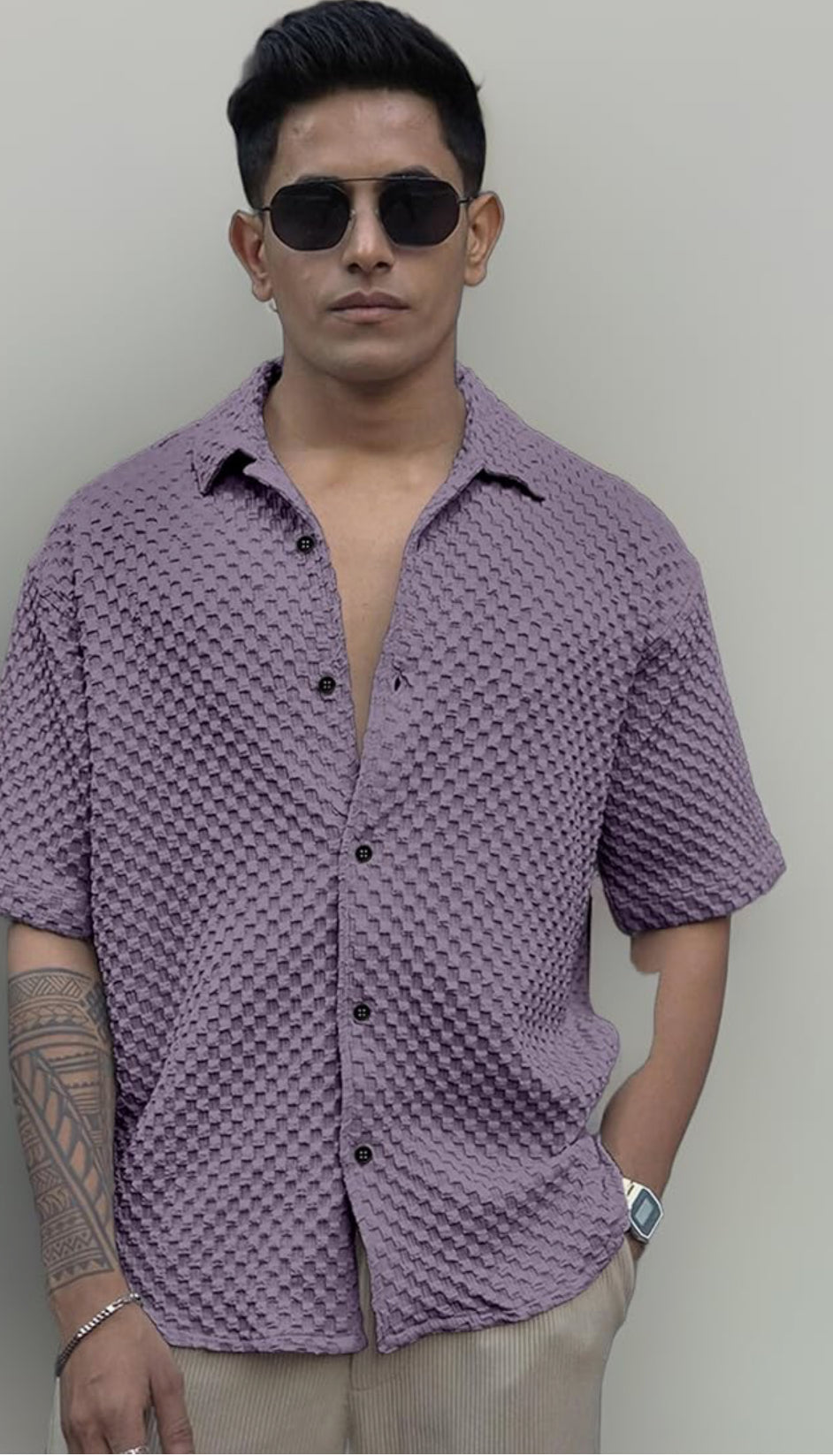 NexaFlair Shirt for Men | Mens Casual Shirt | Men Stylish Shirt | Men Polycotton Shirt | Men's Regular Fit | Men Formal Shirt | Men's Hlaf Sleeve Shirt