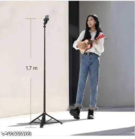 Selfie Stick with Tripod Stand | Bluetooth Extendable 3-in-1 Multifunctional Selfie Stick for Compatible & All Smartphones,6FT stick
