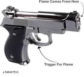 KMS PROP Mini Pistol Gun Lighter Beretta M92G Gun Shaped Jet Flame myfirstdot Pocket Lighter