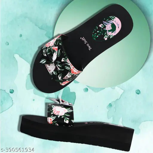 Two Soft Women's Slippers \/Daily use stylish slippers\/flipflop\/Heels Slipper for Women & Girls \/Doctor Ortho Slipper