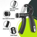 AJRO DEAL Hand Power Gripper & Finger Resistance Band for Muscle Build & Injury Recovery Hand Grip/Fitness Grip