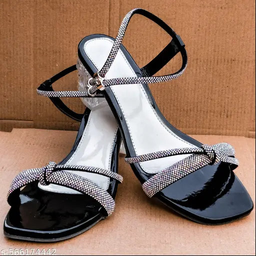 Transparent Heel Gorgeous Look Sandals for women and girls