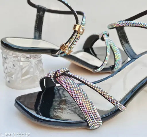 Transparent Heel Gorgeous Look Sandals for women and girls