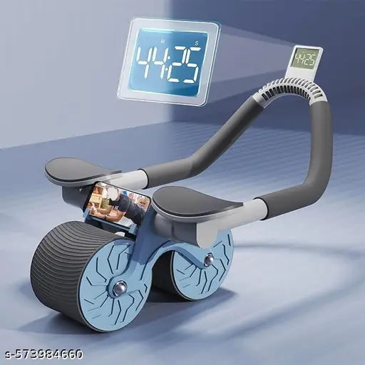 ABS Roller for Men & Women Professional Ab Roller Automatic Rebound With Elbow Support, Mobile Holder, Knee Mat ABS Roller Wheel ABS Workout Equipment Abdomen Exercise Equipment,Multicolor