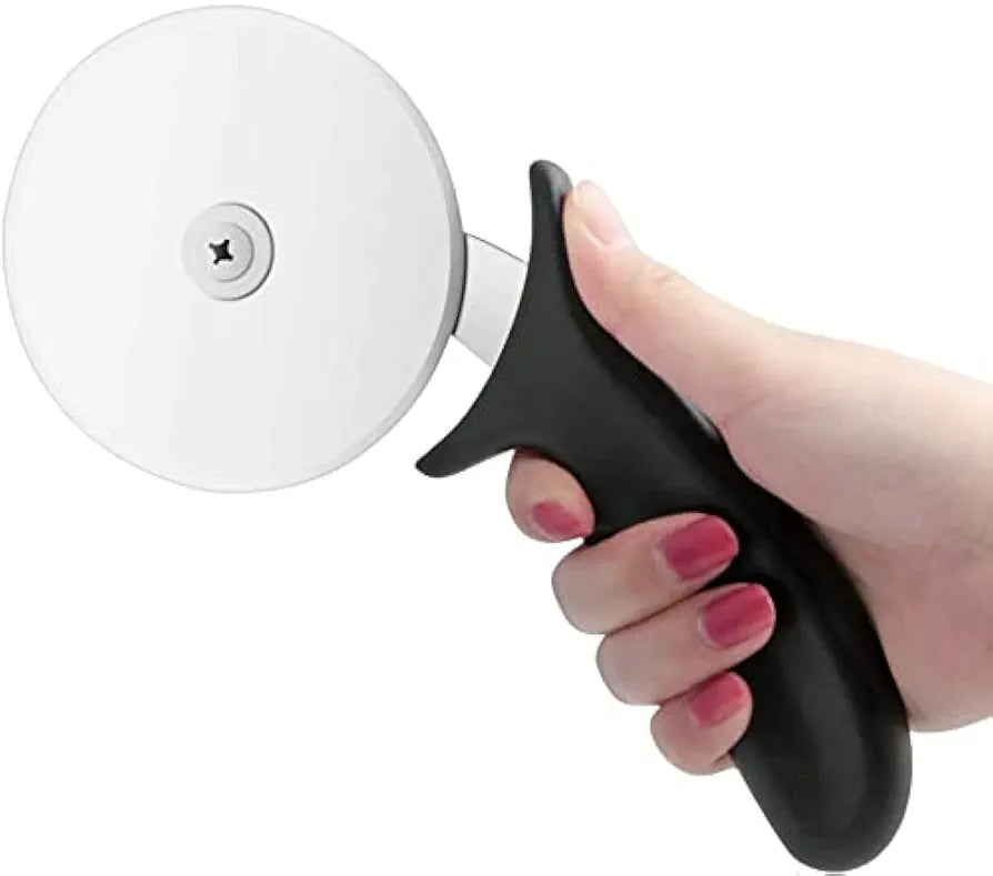 Table BARN Stainless Steel Pizza Cutter Wheel with Black Handle 