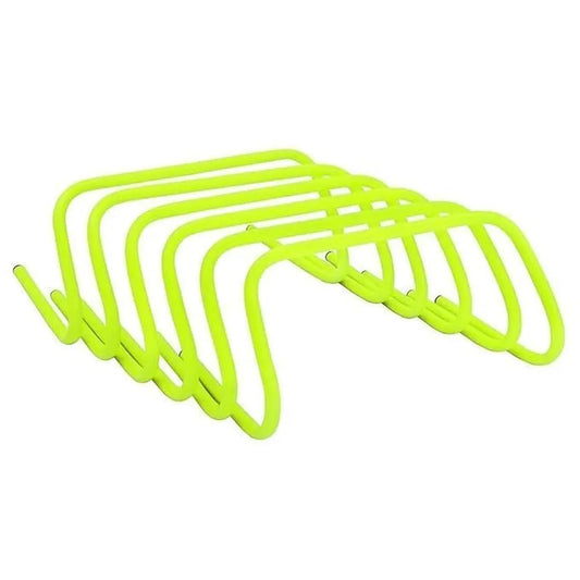 CABRIO Speed Training and Practice Hurdle Track and Fields 6 inch for Unisex Adult Yellow Color Pack of 