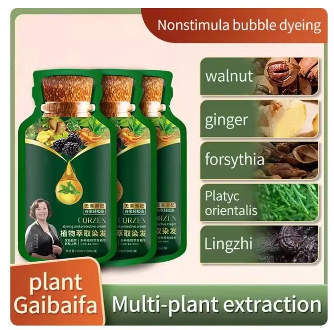 Korean Imported Bubble Plant Extract Hair Dye 30ml