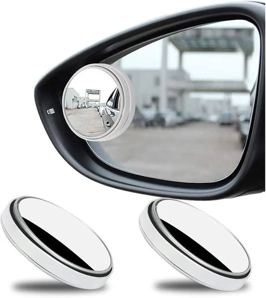 Oblivion Blind Spot Mirror for Car 2 Pcs – 360° Adjustable HD Glass Convex Rear View Mirror – Frameless Wide Angle Blindspot Side Mirror for Cars, Trucks, Vans & Bikes – Safety Parking Accessory