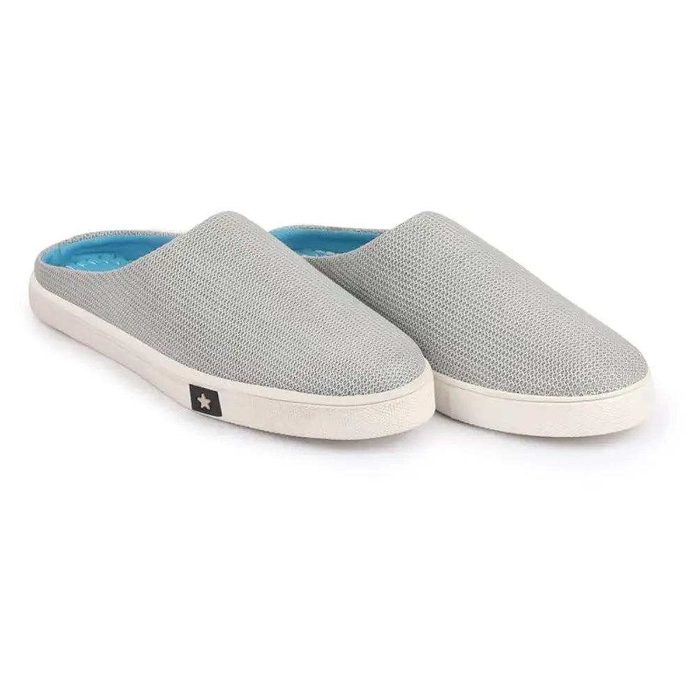 FAUSTO Men Back Open Slip On Shoes Perfect for Daily, Evening, Outdoor, Casual Outfits|Lightweight and Comfort with TPR Sole Flexiblity