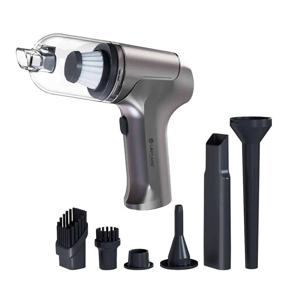 Lapcare 2-in-1 Wireless Vacuum Cleaner & Air Blower | 10kPA Suction, 4500PA Blowing Force, 60W Power | 4000 mAh Battery, HEPA Filter, for Car, Home & Pet Hair