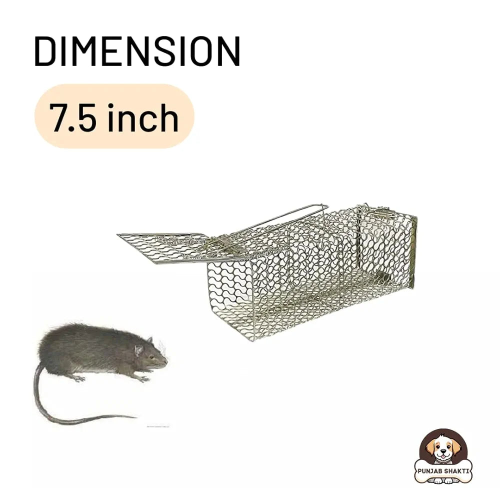 PUNJAB SHAKTI Heavy Duty Rat Catcher Trap — Humane & Reusable Mouse Trap for Home, Office & Warehouse — Easy to Set, Strong & Reliable Rodent Control 