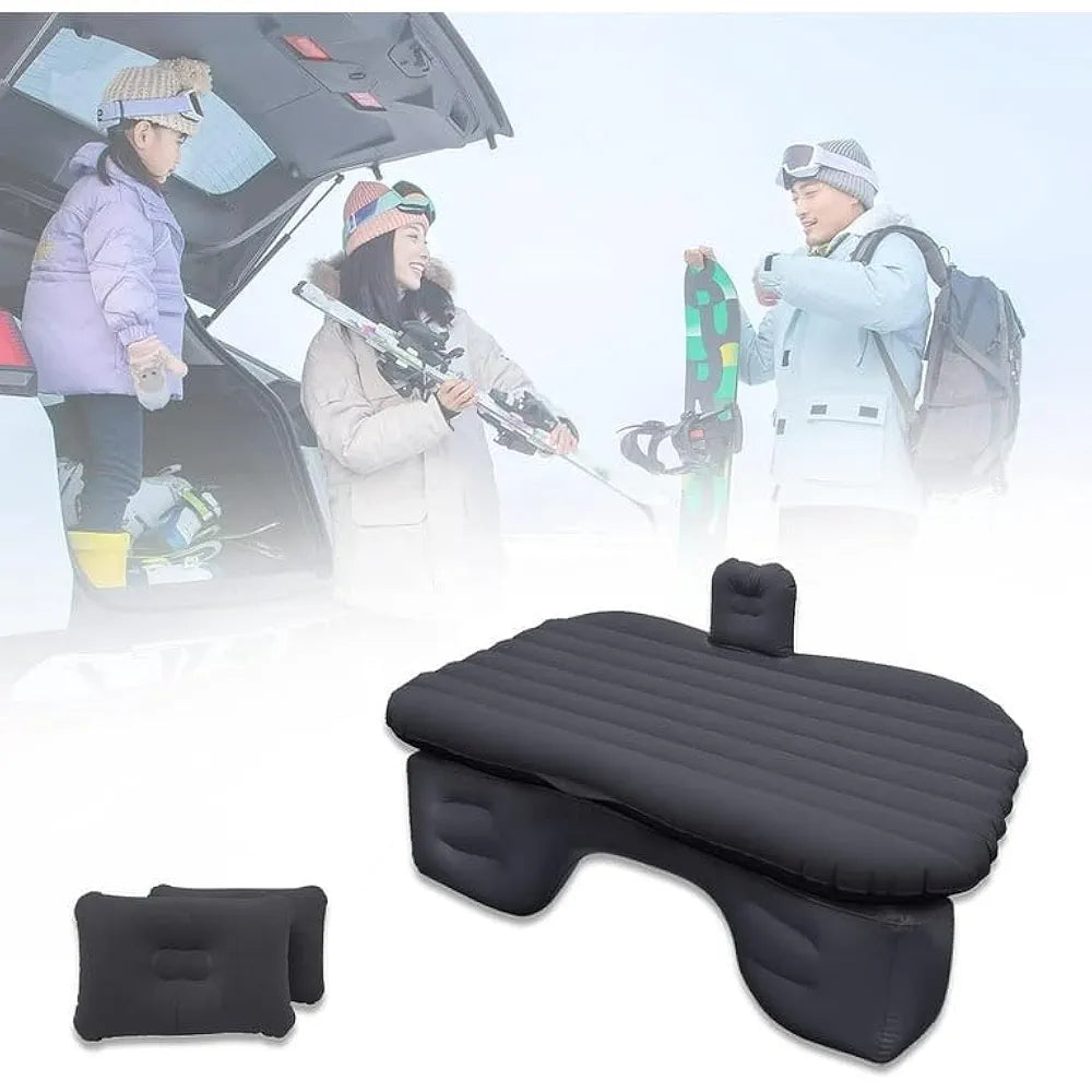 Inflatable Car Bed Sofa Inflatable-Back Seat With-2 Air-Pillow & Air-Pump | Bed Car Inflatable Mattress Car Bed | Kids, Trips, Camping, Picnic, Universal Size