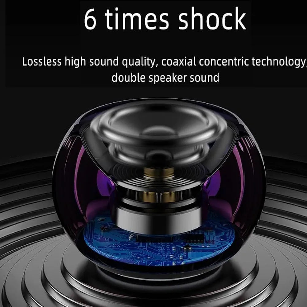 EDNITA jbl Ultra Mini Wireless Bluetooth Speaker with Heavy Metal Electroplating Round Speaker | Wireless Power Button Controlled, Long Lasting Battery & Quick Charge Pack of 1 