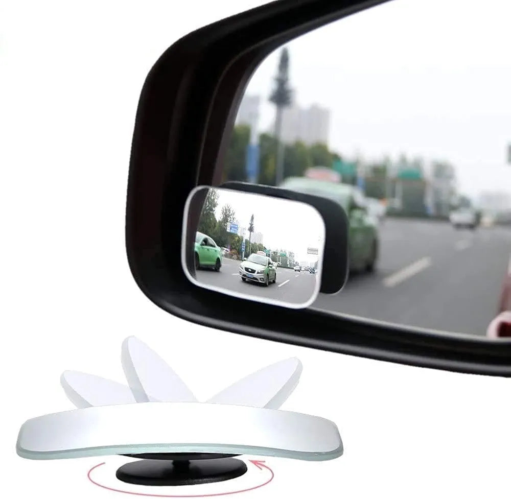 Detachi 3R Car Wide Angle Blind Spot Rear Mirror Rectangle Convex 360 Degree  for Car