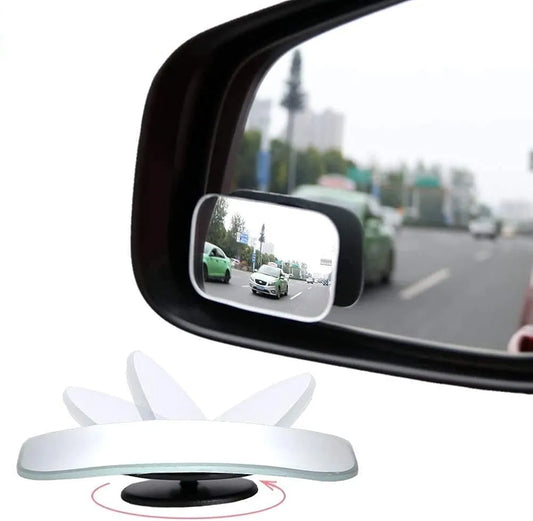 Detachi 3R Car Wide Angle Blind Spot Rear Mirror Rectangle Convex 360 Degree  for Car