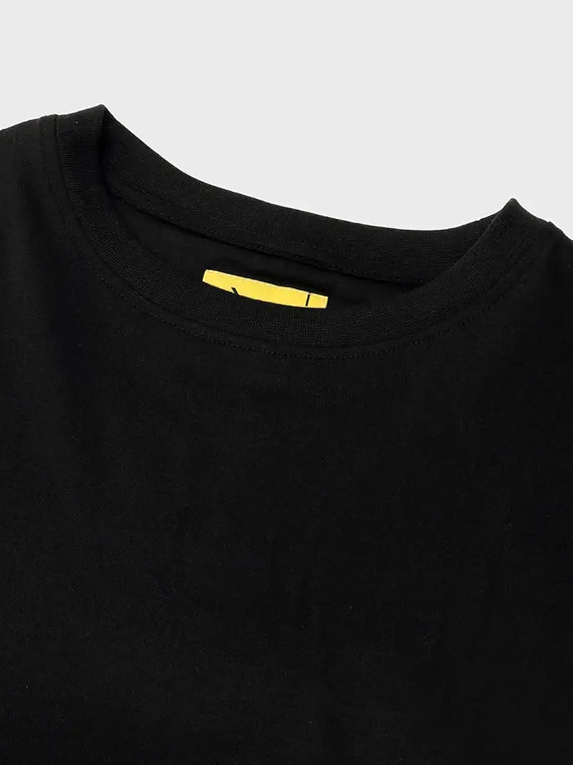 Bewakoof Women's 100% Cotton Graphic Print Oversized Fit Round Neck T-Shirt
