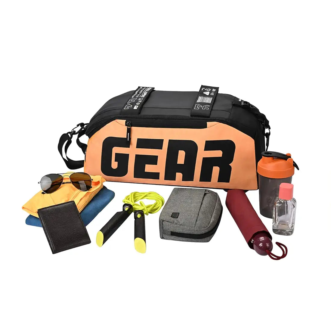 Gear Statement Maxis 3.0 10"/29L Medium Water Resistant Duffle Polyester Bag/Travel Bag/Gym Bag for Men & Women