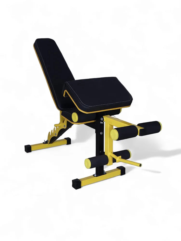 GYM24 EQUIPMENTS 6In1 Adjutable Bench Incline,Decline,Flat, Leg Extension, Leg Curl, Preaher Curl Home Gym Bench Capacity:300 Kg, Multicolor