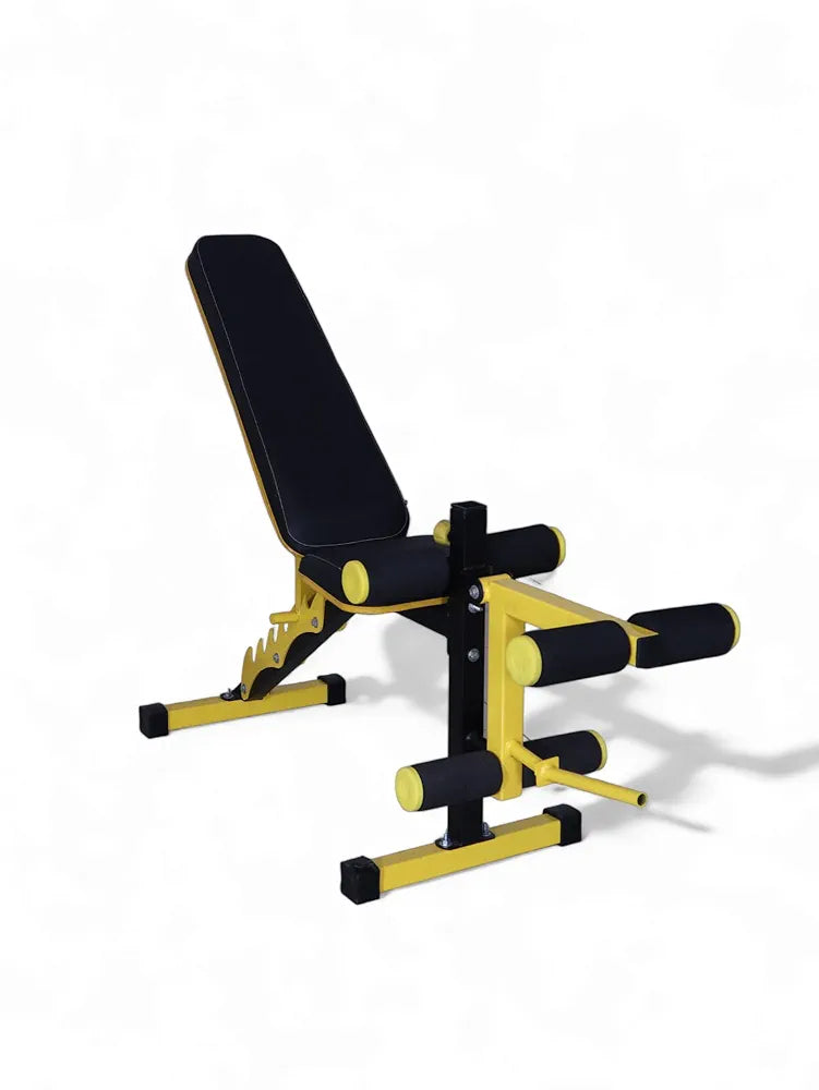 GYM24 EQUIPMENTS 6In1 Adjutable Bench Incline,Decline,Flat, Leg Extension, Leg Curl, Preaher Curl Home Gym Bench Capacity:300 Kg, Multicolor