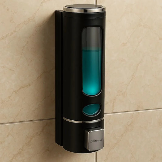 ALTURAS 400ml Wall Mounted Liquid Soap Dispenser for Bathroom | Wash Basin | Liquid Sanitizer Shower Gel Dish Wash Soap Dispenser for Bathroom 