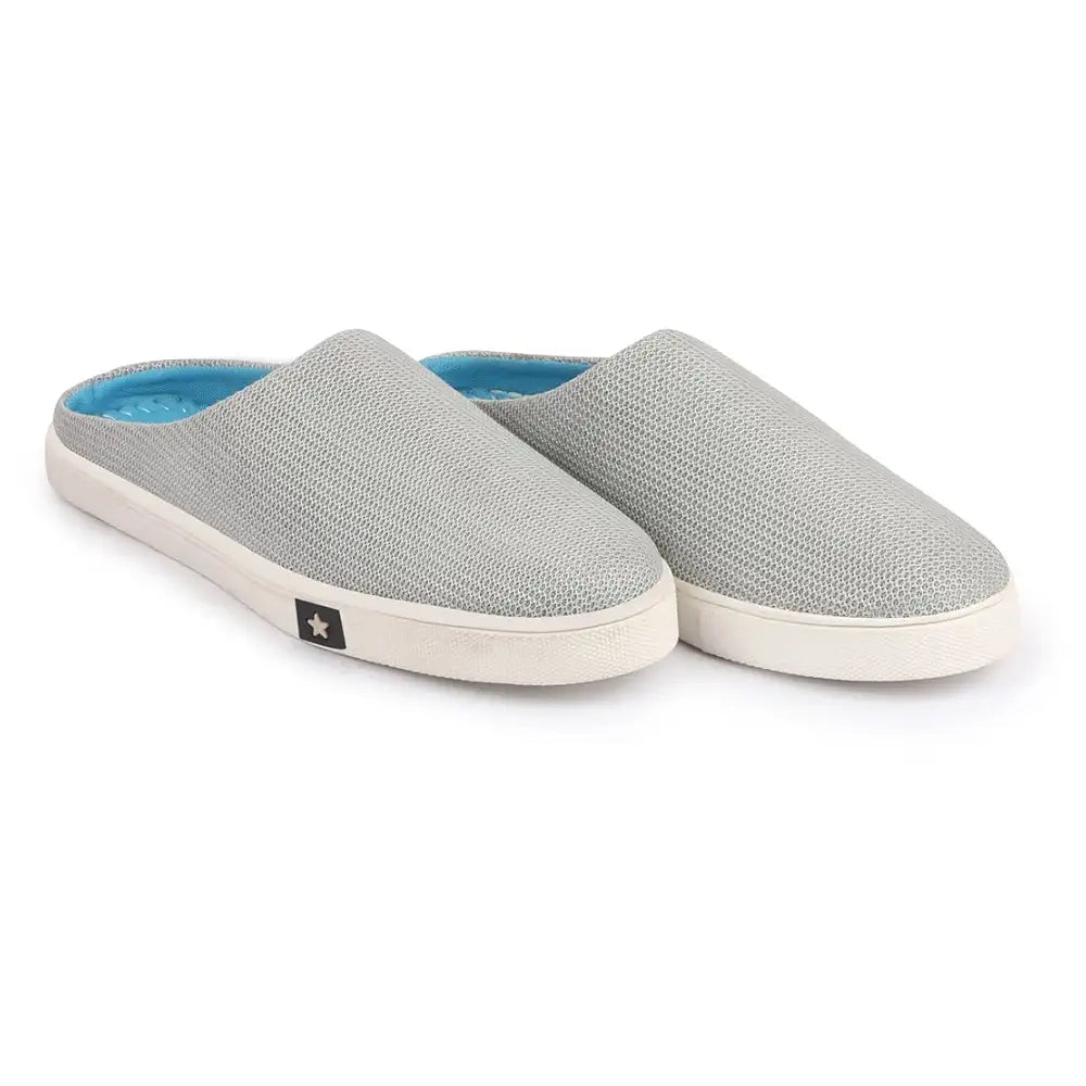FAUSTO Men Back Open Slip On Shoes Perfect for Daily, Evening, Outdoor, Casual Outfits|Lightweight and Comfort with TPR Sole Flexiblity