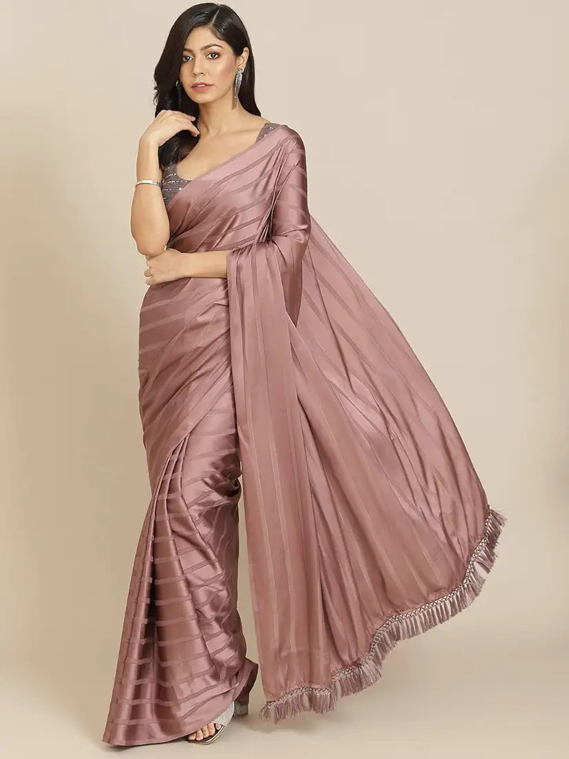 Womanista Women's Satin Sarees